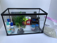 Glofish 10 Gallon Aquarium Fish Tank Kits (Like New)