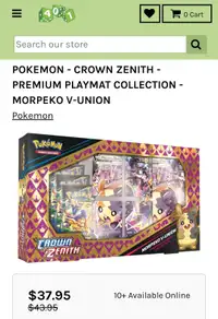 Pokemon cards morpeko treasures collection mat set box brand new