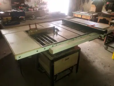 The ultimate 10” Shopcraft table saw. Excellent condition. Comes with numerous upgrades. Dual voltag...
