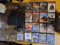 Playstation 2 with 17 games and free mcboot