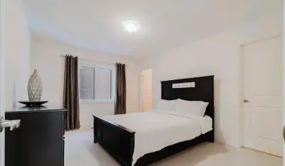 A furnished room in a quite neighborhood. All utilities included and a parking spot. Fully furnished...