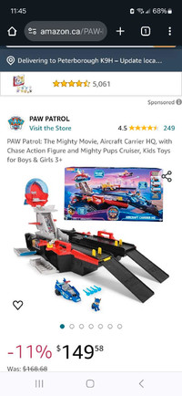 Paw patrol aircraft carrier 