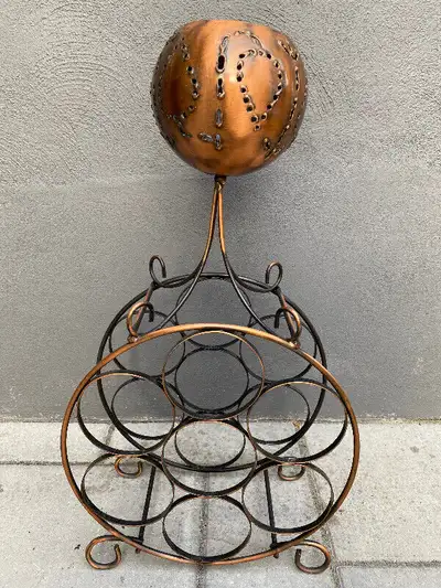 RACK À BOUTEILLES DE VIN CENDRIER VINTAGE RÉTRO MID CENTURY, View more