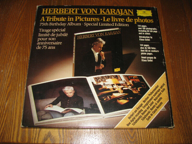 Livre de photos et vinyle  de Herbert Karajan Tribute Pictures dans CD, DVD et Blu-ray  à Laurentides