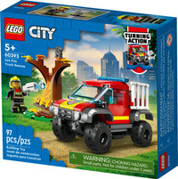 LEGO CITY #60393 Building Toy ~ 4x4 FIRE TRUCK RESCUE BRAND NEW!