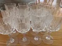 Set of 12 Crystal Glasses