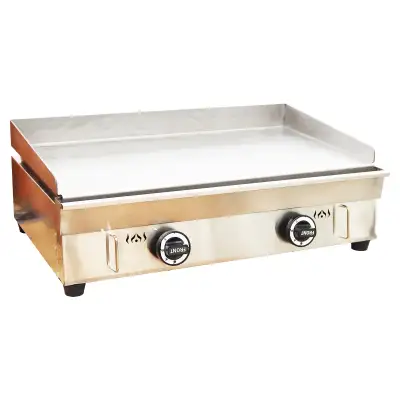 Stainless Steel LPG Gas Grill Griddle Flat Cook 2800Pa 134223, View more