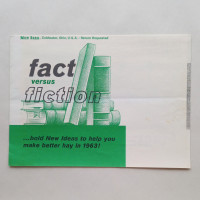 Vintage 1963 New Idea Fact Versus Fiction Information Sales Bro