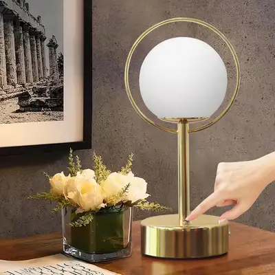Rechargeable Table Lamp 5000mAh Gold Touch Dimmable 3 CCT Batter, View more