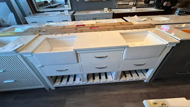 BRAND NEW Farmhouse style 72'' Double Bathroom Vanity in Bathwares in Oakville / Halton Region - Image 9