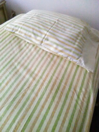 Drap pour lit simple avec taie d'oreiller