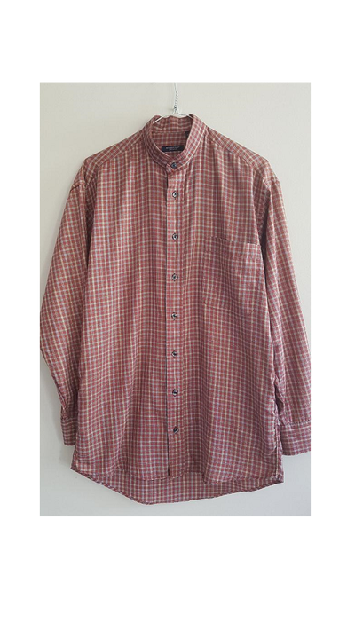 Burberry Men's Long Sleeve Utility Grandad Collar Shirt, Size S, View more