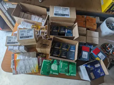 Misc. Box of bulbs $75 OBO for the whole box or 50 cents per bulb