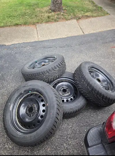 4 x 18” winter snow tires on steel rims with sensors off an XT4 will fit other models. 600 firm 4x18...