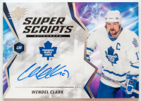 Wendel Clark Autographed NHL Super Scripts Card *Mint*