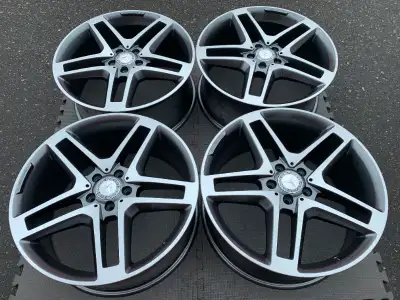Set of Genuine Factory AMG Mercedes Benz 20" GLK rims all refinished restored to showroom condition....