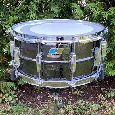 Ludwig 14x6.5 Hammered Black Beauty Snare Drum USA Brass, View more