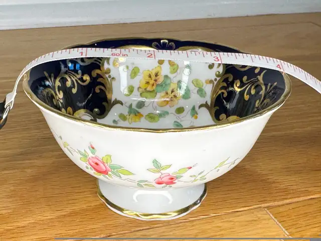 ** COALPORT CUP colbalt blue floral in Arts & Collectibles in Markham / York Region - Image 7