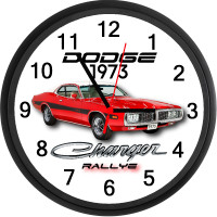1973 Dodge Charger Rallye Custom Wall Clock - New - Mopar