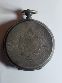 Antique Georges Favre Jacot Locle Argent Silver Pocket Watch