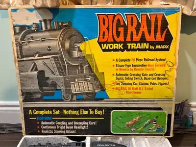 Marx Trains - Big Rail Work Train Set (Lionel Trains Compatible), View more