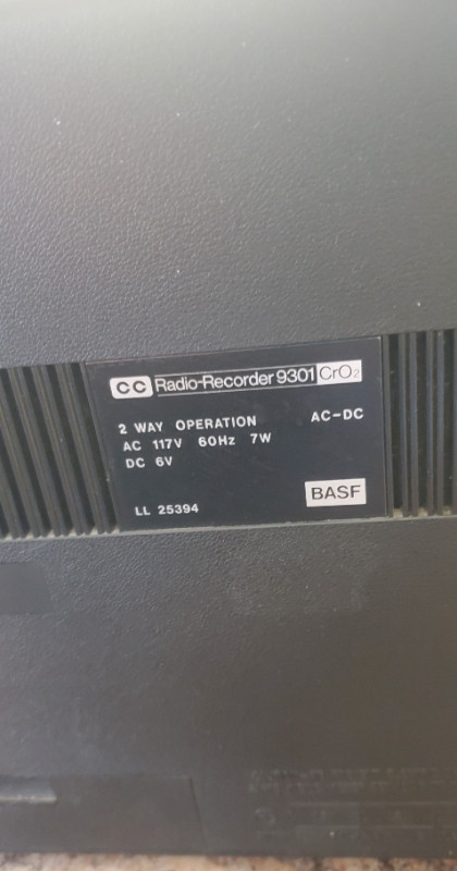 BASF CC Radio-Recorder 9301 CrO2, Vintage. 1973 in General Electronics in Hamilton - Image 4