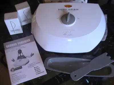 George Foreman Hamburger Grilling Machine!, View more