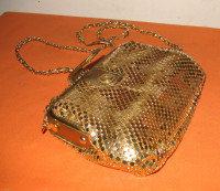 Ladies Fancy Hand Purse /Bag Gold Sequence -Hand Made- Lot002