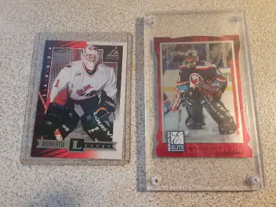 2 CARTES DE HOCKEY DU GARDIEN ELITE ROBERTO LUONGO, View more