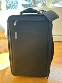 Guess black carryon luggage 