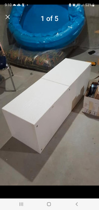 Ikea Besta White Textured Cabinet