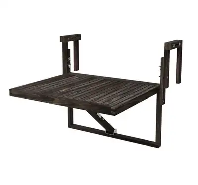 Interbuild Toronto Balcony Railing Table 28"x24" Espresso, View more