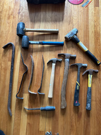 Hammers, crow bars, mallets, sledge 