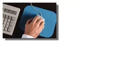 Tapis souris bleu (mouse pad), View more