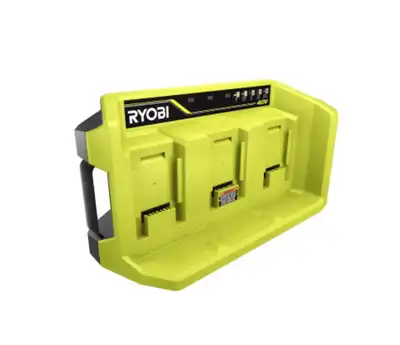 RYOBI 40V Lithium-Ion 3-Port Quick Charger, View more