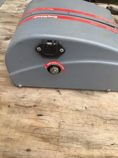 Power winch , with cable and cord , never used . Great for pulling on to trailers , hoisting , or a...