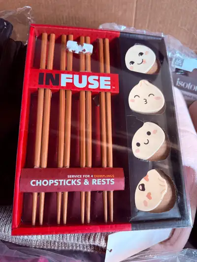 These brand new chopstick sets with dumpling rests are perfect for adding a touch of whimsy to your...