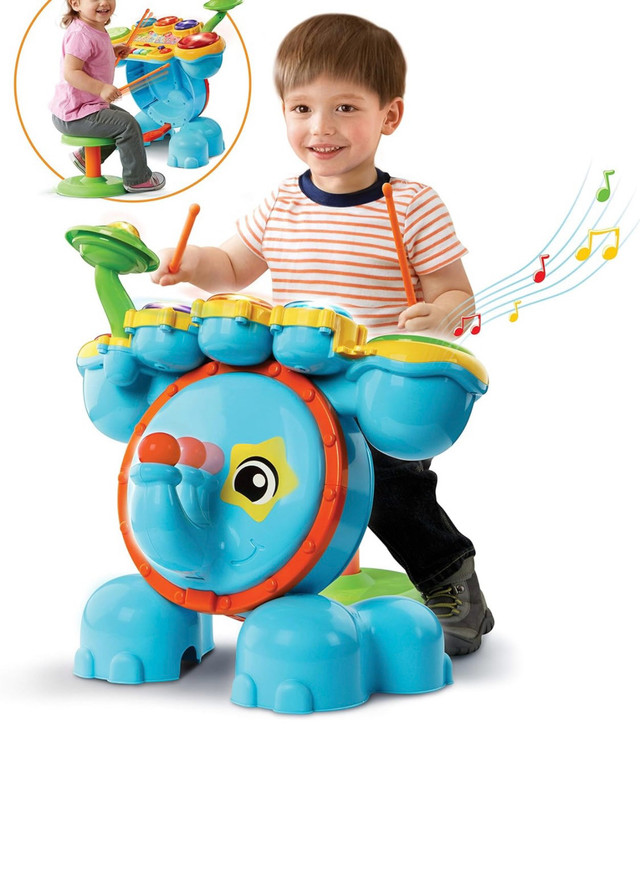 VTECH Drums musical batterie enfant éléphant dans Jouets et jeux  à Ville de Montréal - Image 3