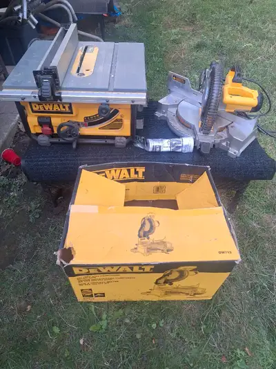 Dewalt Chop saw & Dewalt table saw $600, View more
