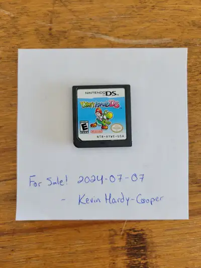 - Loose Yoshi's Island DS for the Nintendo DS - https://www.pricecharting.com/game/nintendo-ds/yoshi...
