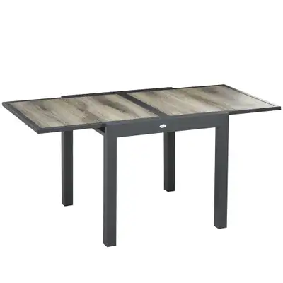 Outsunny Patio Extendable Outdoor Dining Table, View more