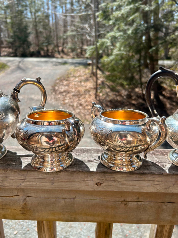 silver plated tea coffee service set by Essay Canada in Arts & Collectibles in Bridgewater - Image 3