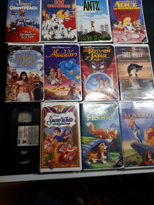 (12) VHS Children Movies -  10 of the 12 are Disney in CDs, DVDs & Blu-ray in Oakville / Halton Region