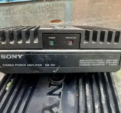 Vintage Sony amplifiers. / car stereo., View more