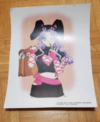 Anime art print - cute girl