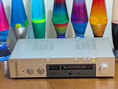 Stereo Integrated Amplifier Akai Model # AM-U210 60 Watts 1982, View more