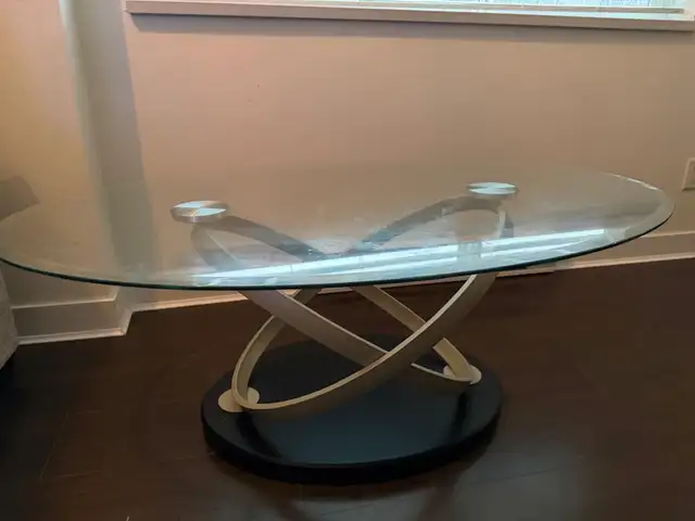 oval glass coffee table64695057970306120