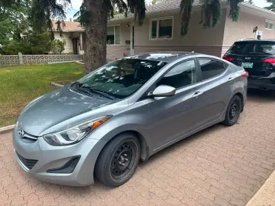 2015 4 Dr FWD Hyundai Elantra 170,000km Winter set of tires+rims included Command start Brand new br...