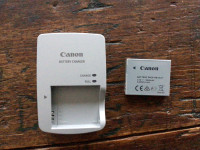 Canon battery charger &  battery 