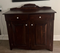 Antique Buffet Cabnit( stained espresso brown)